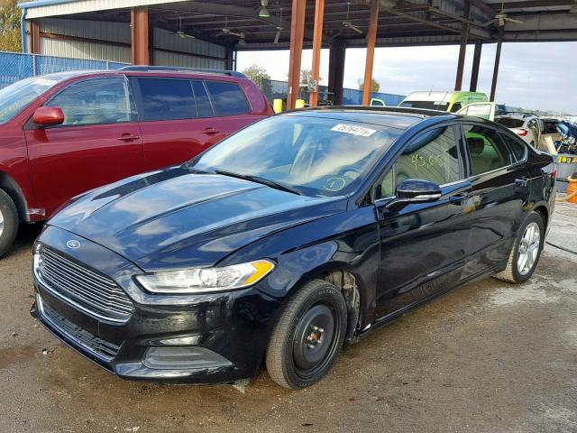 3FA6P0H74FR173588 - 2015 FORD FUSION SE BLACK photo 2