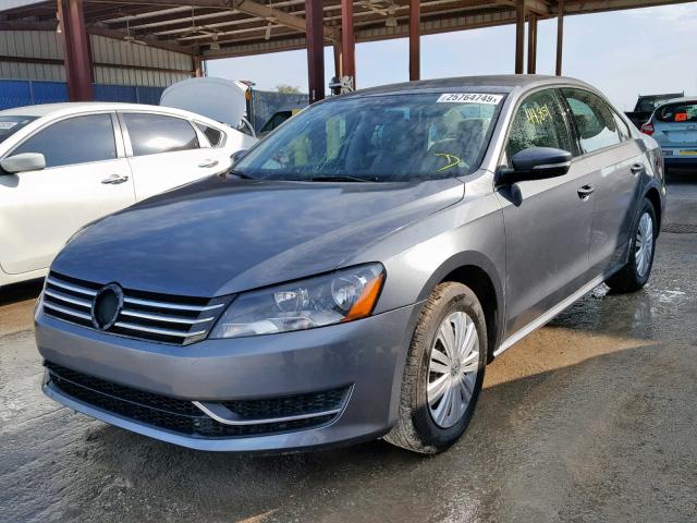 1VWAS7A32EC115105 - 2014 VOLKSWAGEN PASSAT S GRAY photo 2