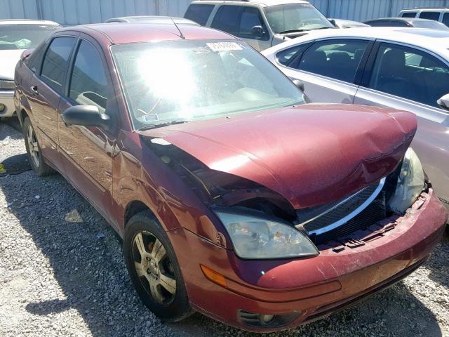 1FAHP34N26W178459 - 2006 FORD FOCUS ZX4 RED photo 1