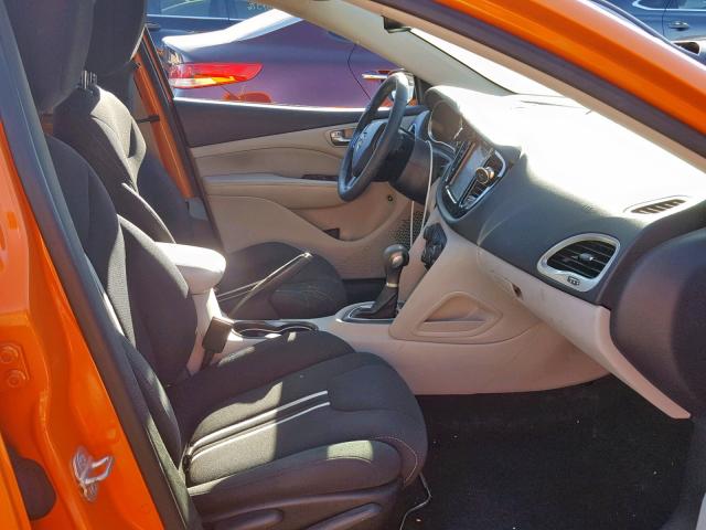 1C3CDFBA4DD346193 - 2013 DODGE DART SXT ORANGE photo 5