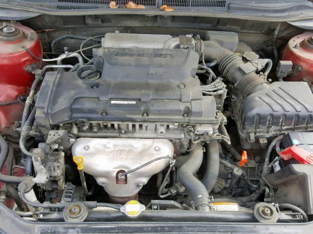 KNAFE122785556446 - 2008 KIA SPECTRA EX BURGUNDY photo 7