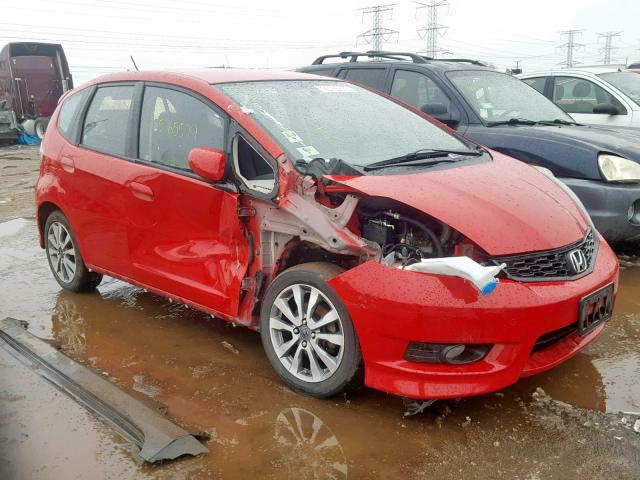 JHMGE8H5XDC073863 - 2013 HONDA FIT SPORT RED photo 1