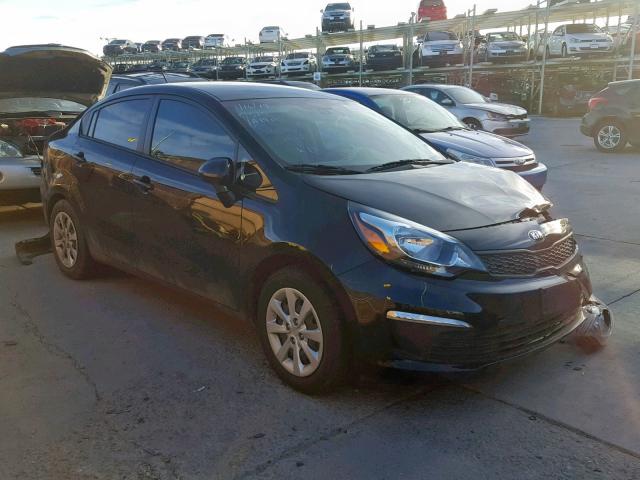 KNADM4A37H6035310 - 2017 KIA RIO LX BLACK photo 1