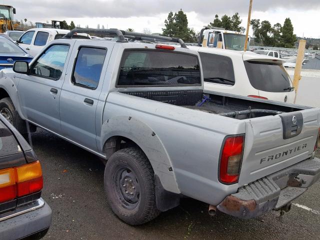 1N6ED27T61C393201 - 2001 NISSAN FRONTIER C GRAY photo 3