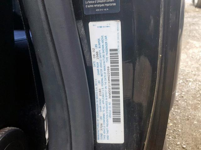 3VWDD21C33M422059 - 2003 VOLKSWAGEN NEW BEETLE Qara foto 10