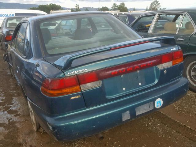 4S3BD4357X7262367 - 1999 SUBARU LEGACY L TEAL photo 3