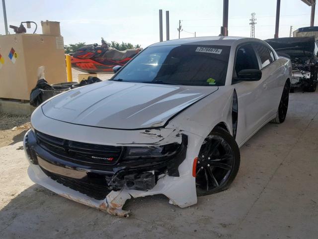 2C3CDXHG6GH272672 - 2016 DODGE CHARGER SX WHITE photo 2