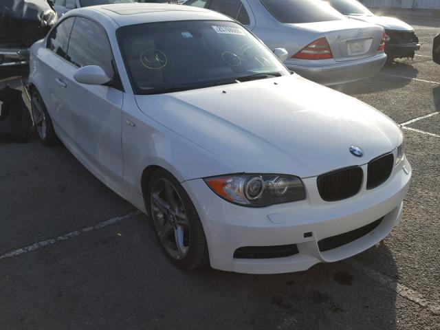 WBAUC73579VF25954 - 2009 BMW 135 I WHITE photo 1