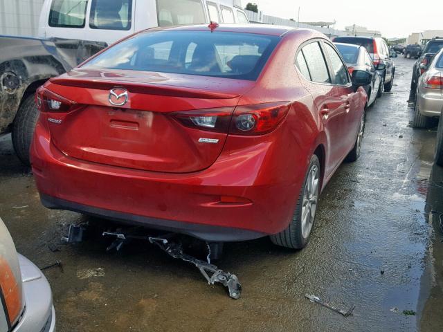 JM1BM1W38G1293641 - 2016 MAZDA 3 TOURING RED photo 4