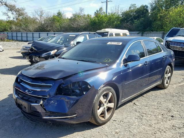 1G1ZJ57B89F203987 - 2009 CHEVROLET MALIBU 2LT BLUE photo 2