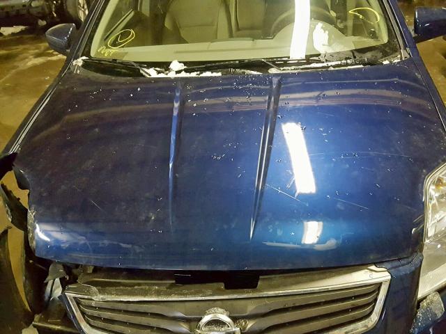 3N1AB6AP4CL656080 - 2012 NISSAN SENTRA 2.0 BLUE photo 7