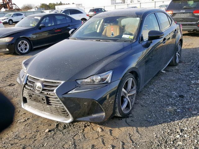 JTHC81D26J5028556 - 2018 LEXUS IS 300 BLACK photo 2