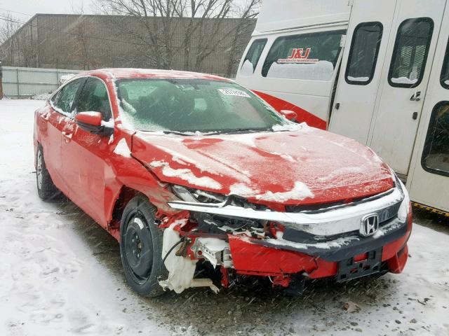 2HGFC2F56JH559521 - 2018 HONDA CIVIC LX RED photo 1