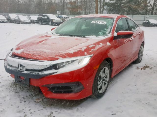 2HGFC2F56JH559521 - 2018 HONDA CIVIC LX RED photo 2