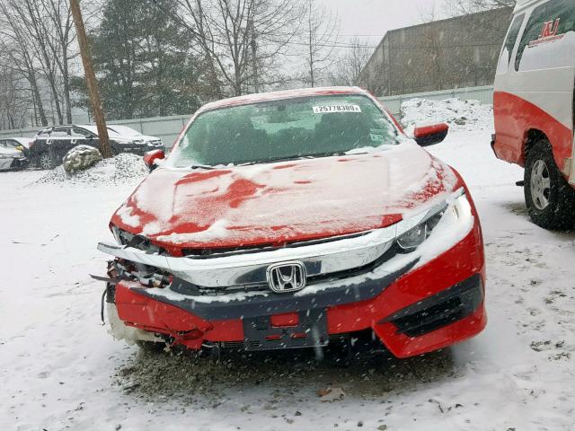 2HGFC2F56JH559521 - 2018 HONDA CIVIC LX RED photo 9