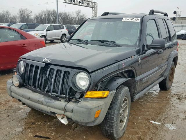 1J4GL38K75W551523 - 2005 JEEP LIBERTY RE BLACK photo 2