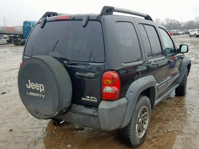 1J4GL38K75W551523 - 2005 JEEP LIBERTY RE BLACK photo 4