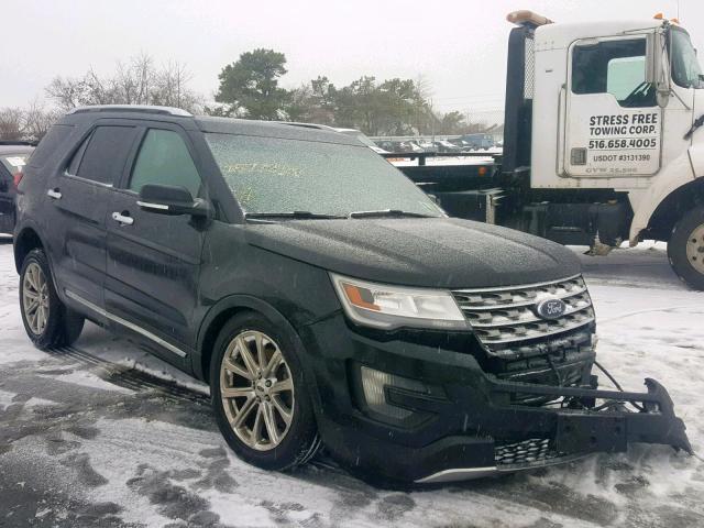 1FM5K8F80GGA38546 - 2016 FORD EXPLORER L BLACK photo 1