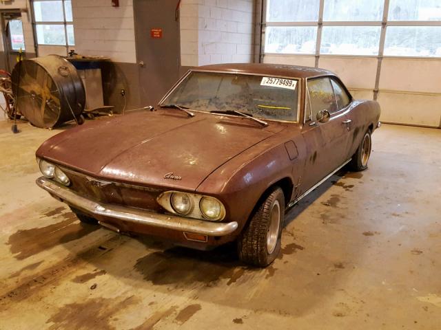 105376W110995 - 1966 CHEVROLET CORVAIR RED photo 2