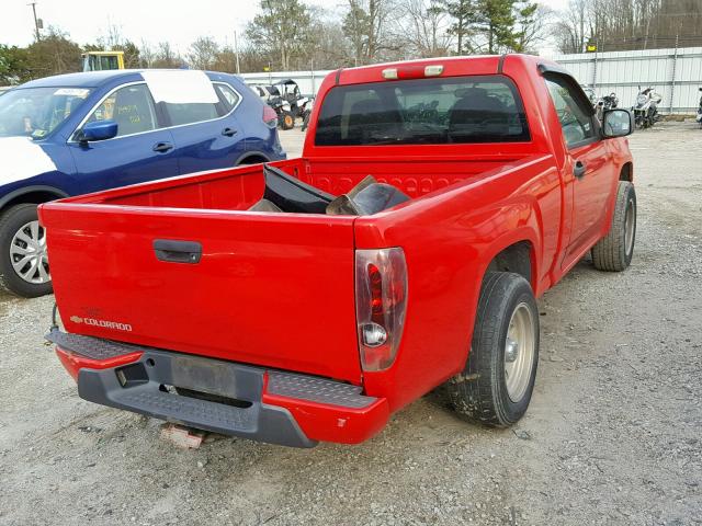 1GCCS148168242223 - 2006 CHEVROLET COLORADO RED photo 4