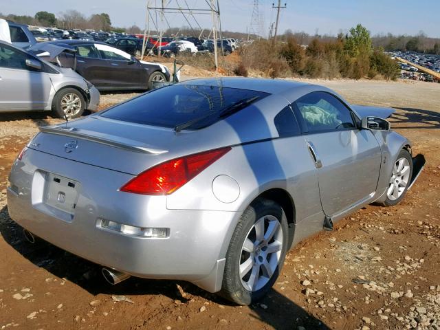 JN1AZ34D13T116029 - 2003 NISSAN 350Z COUPE SILVER photo 4