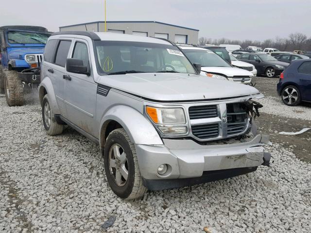 1D8GU28K38W244014 - 2008 DODGE NITRO SXT SILVER photo 1