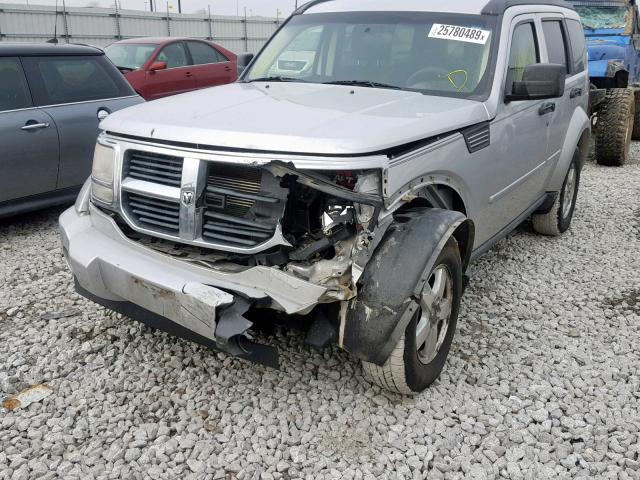 1D8GU28K38W244014 - 2008 DODGE NITRO SXT SILVER photo 9