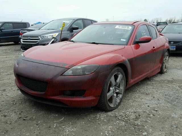 JM1FE17N340139872 - 2004 MAZDA RX8 RED photo 2