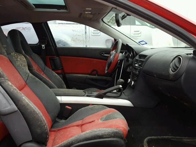 JM1FE17N340139872 - 2004 MAZDA RX8 RED photo 5