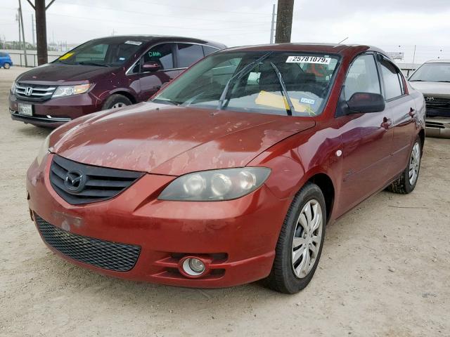 JM1BK123061429058 - 2006 MAZDA 3 S RED photo 2