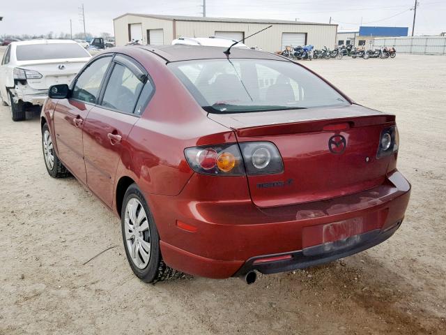 JM1BK123061429058 - 2006 MAZDA 3 S RED photo 3