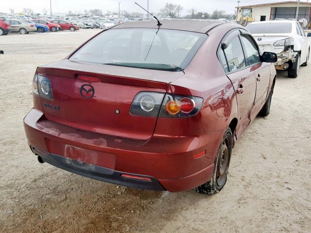 JM1BK123061429058 - 2006 MAZDA 3 S RED photo 4