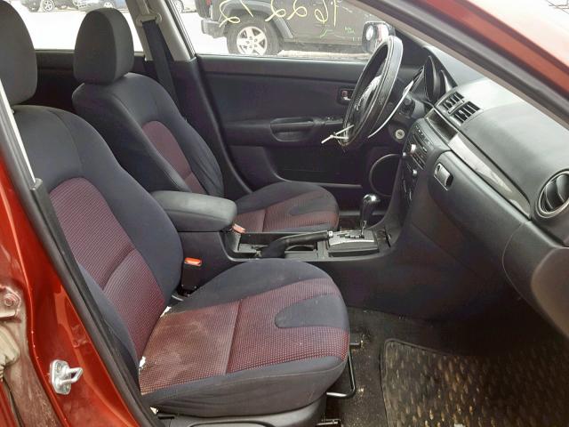 JM1BK123061429058 - 2006 MAZDA 3 S RED photo 5