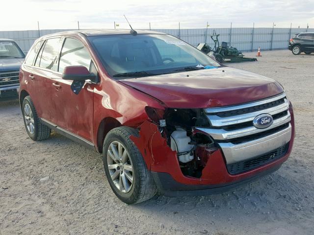 2FMDK3KC8DBB59756 - 2013 FORD EDGE LIMIT RED photo 1