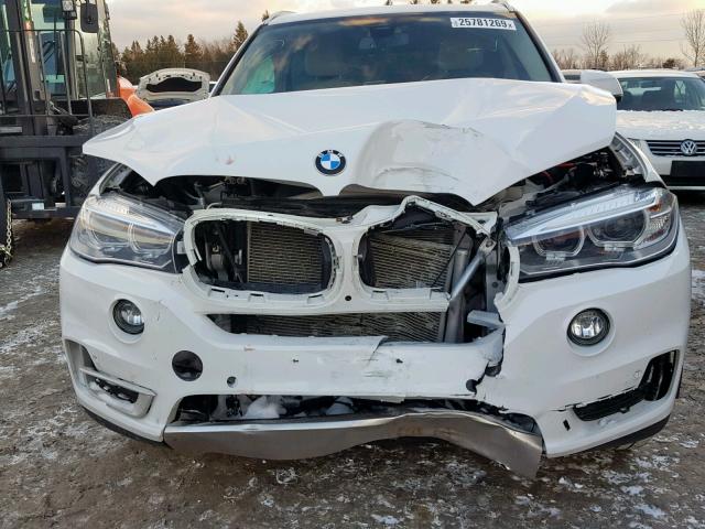 5UXKR0C54H0U49925 - 2017 BMW X5 XDRIVE3 WHITE photo 9