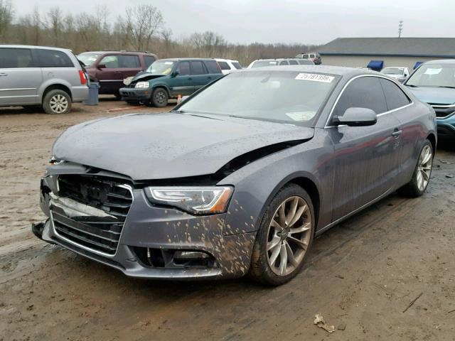 WAUCFAFRXDA001709 - 2013 AUDI A5 PREMIUM GRAY photo 2