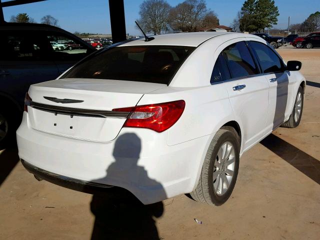 1C3CCBCG8EN100564 - 2014 CHRYSLER 200 LIMITE WHITE photo 4