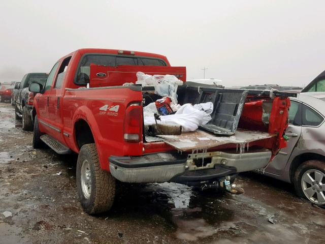 1FTSW31F7XEB67819 - 1999 FORD F350 SRW S RED photo 3