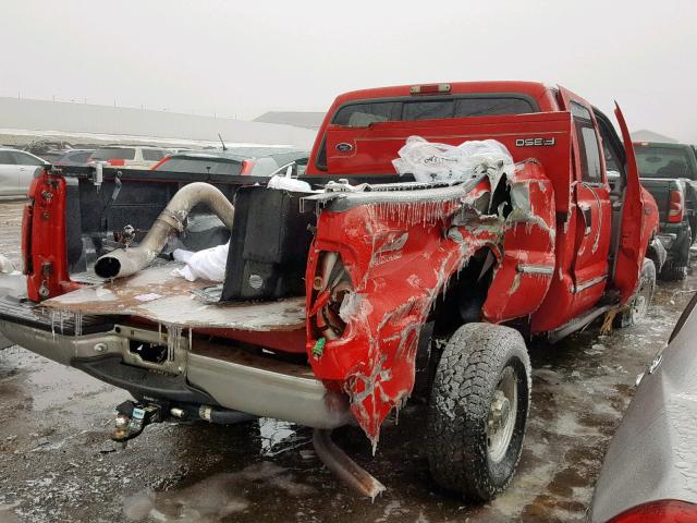 1FTSW31F7XEB67819 - 1999 FORD F350 SRW S RED photo 4