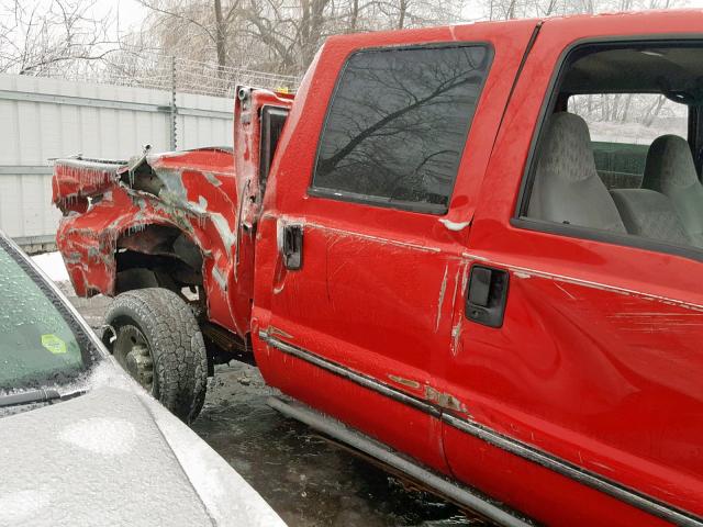 1FTSW31F7XEB67819 - 1999 FORD F350 SRW S RED photo 9