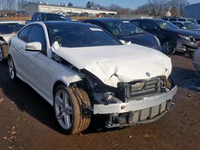 WDDGJ4HB6FG349873 - 2015 MERCEDES-BENZ C 250 WHITE photo 1