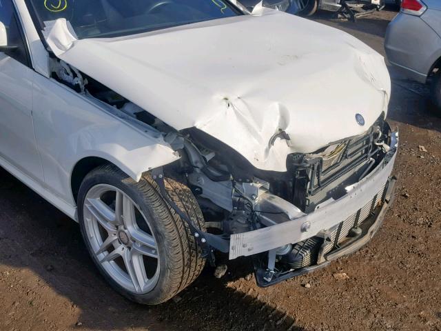 WDDGJ4HB6FG349873 - 2015 MERCEDES-BENZ C 250 WHITE photo 10