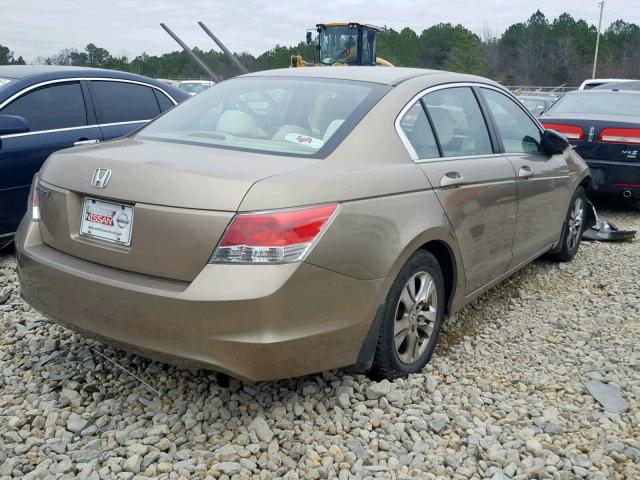 1HGCP26438A033628 - 2008 HONDA ACCORD LXP GOLD photo 4