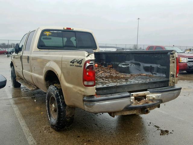 1FTSW31F0YED91919 - 2000 FORD F350 SRW S TAN photo 3