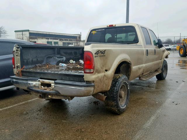 1FTSW31F0YED91919 - 2000 FORD F350 SRW S TAN photo 4