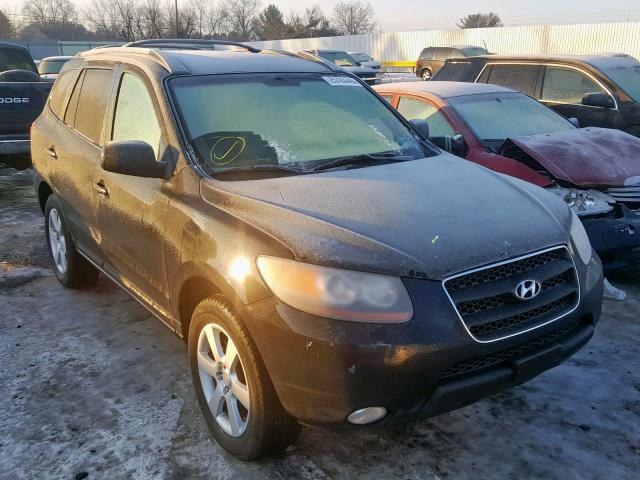 5NMSH73E27H121687 - 2007 HYUNDAI SANTA FE S BLACK photo 1