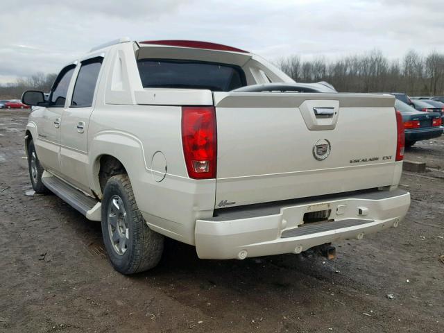 3GYEK62N26G155594 - 2006 CADILLAC ESCALADE E WHITE photo 3