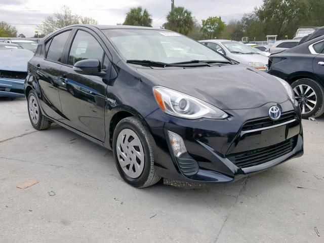 JTDKDTB3XG1124917 - 2016 TOYOTA PRIUS C BLACK photo 1