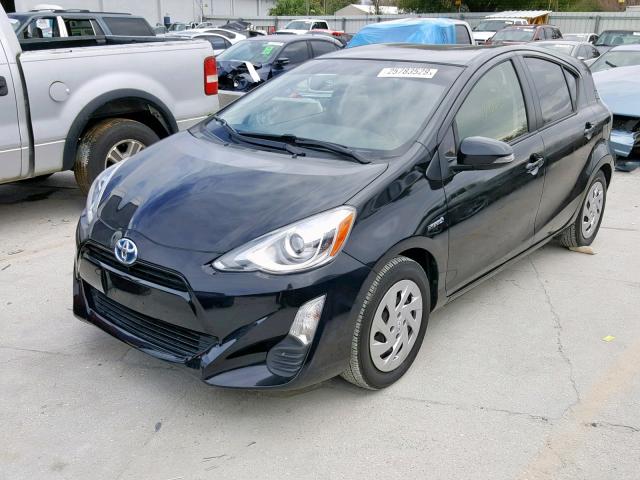 JTDKDTB3XG1124917 - 2016 TOYOTA PRIUS C BLACK photo 2