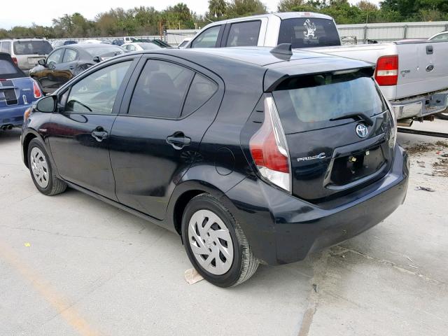 JTDKDTB3XG1124917 - 2016 TOYOTA PRIUS C BLACK photo 3